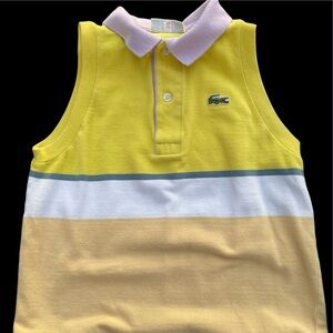 Chemise Lacoste Vintage Collared Polo Tank, Sleeveless Women’s EU 42, Large